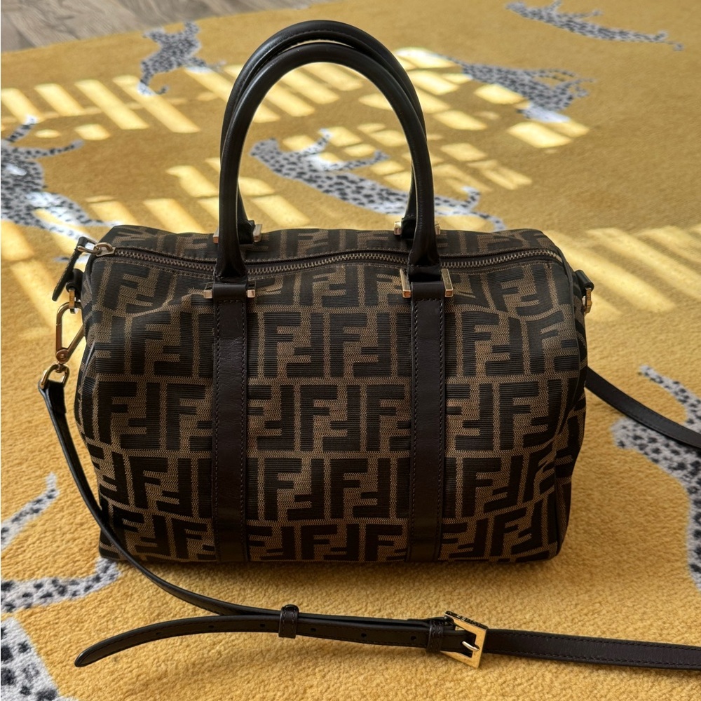 Fendi Zucca Boston Crossbody